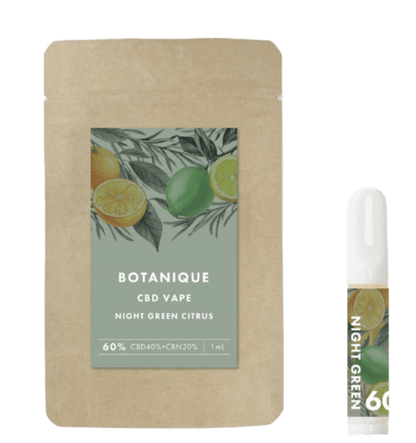 【BOTANIQUE】CBDべイプ60%　ナイトグリーンシトラス（バッテリー別売）