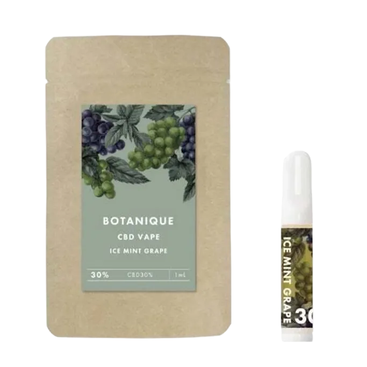 【BOTANIQUE】CBDべイプ30%　アイスミントグレープ（バッテリー別売）
