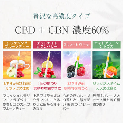 【BOTANIQUE】CBDべイプ60%　ナイトグリーンシトラス（バッテリー別売）