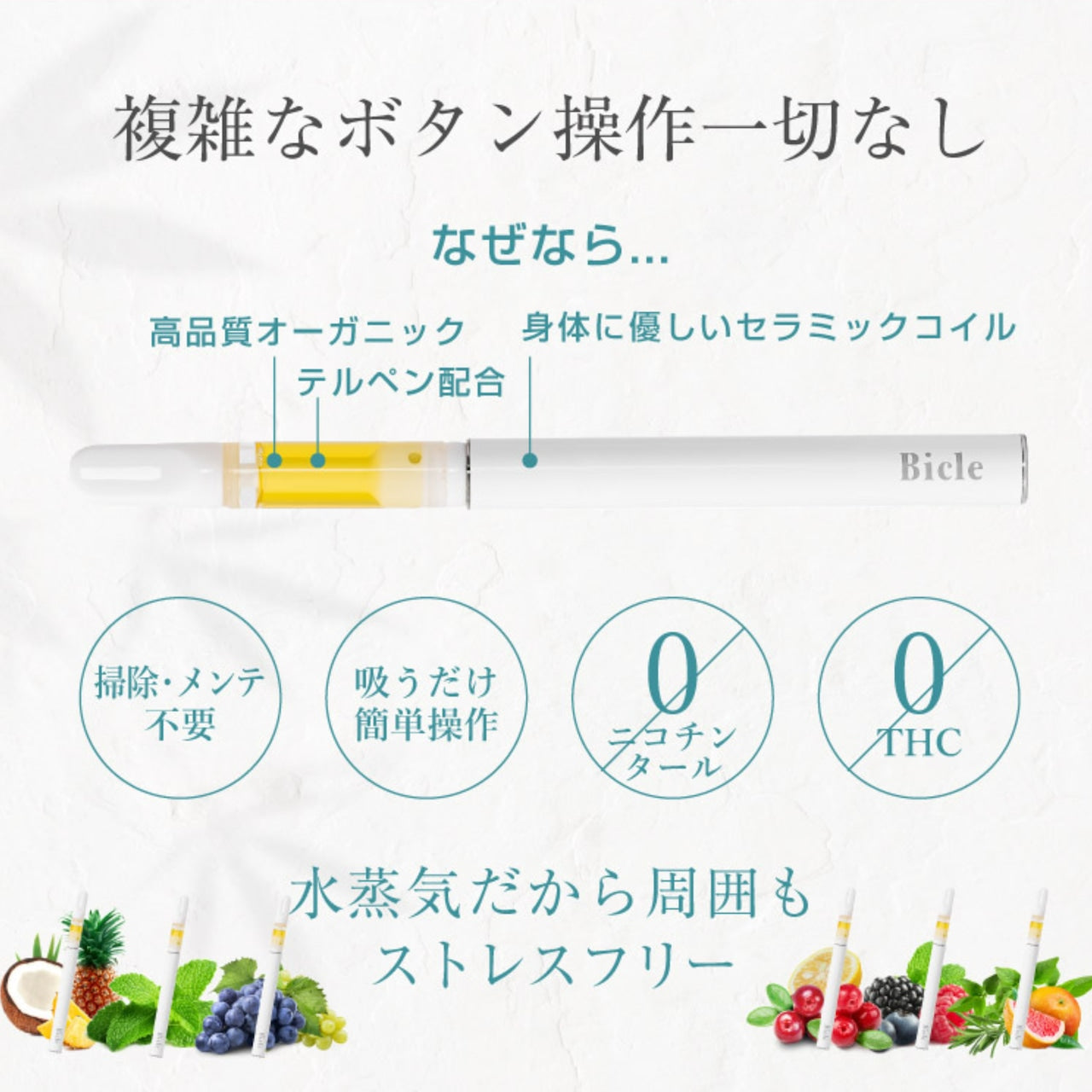 【BOTANIQUE】CBDべイプ60%　ナイトグリーンシトラス（バッテリー別売）